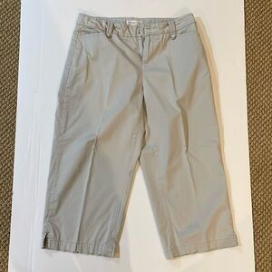Coldwater Creek Tan Relaxed Fit Capris